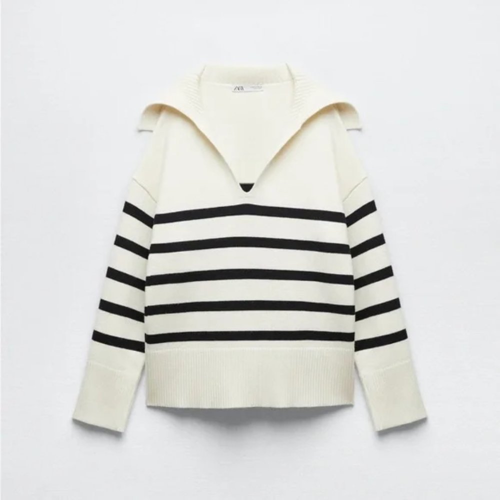 Zara Striped Knit Sweater